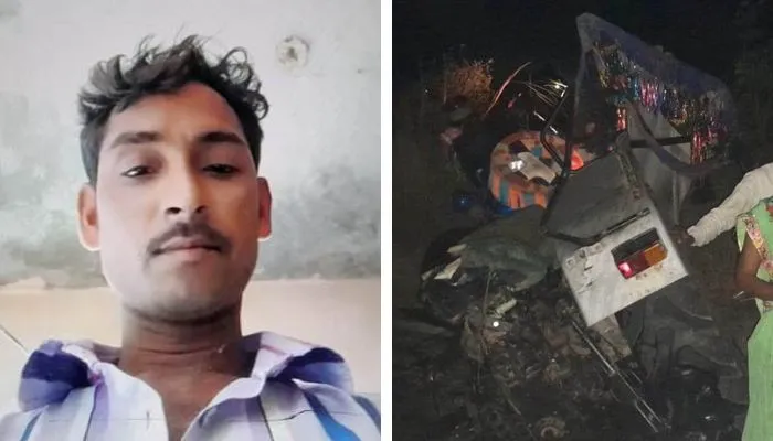 Kanpur Dehat Accident : कंटेनर-ट्रैक्टर की भिड़ंत में चालक की मौत, हंगामा कर लगाया जाम, तीन घंटे यातायात बाधित