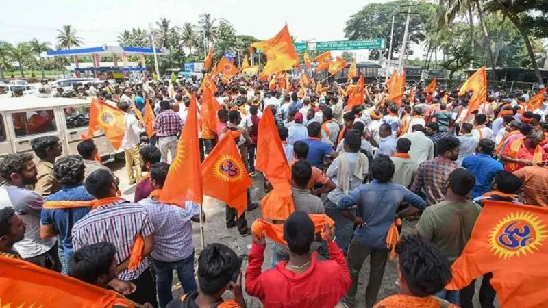 कर्नाटक: मांड्या में हिंदूवादी संगठनों ने किया बंद का आह्वान
