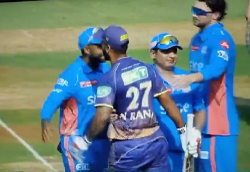 IPL 2023 MI vs KKR : आउट होने के बाद भड़के Nitish Rana, गेंदबाज को दी गालियां...देखिए वीडियो
