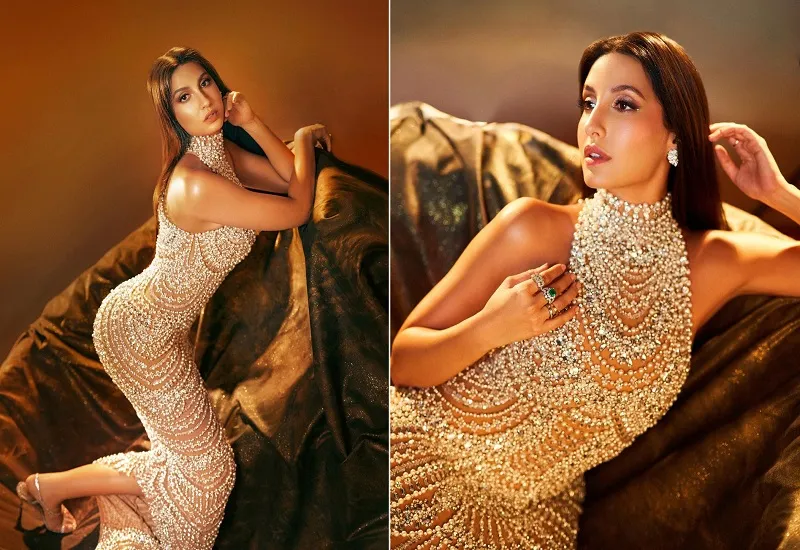 Nora Fatehi Photos : हाय गर्मी! कैमरे के सामने बोल्ड हुईं नोरा फतेही, फ्लॉन्ट किया कर्वी फिगर...अदाएं देख बढ़ी फैंस के दिलों की धड़कनें