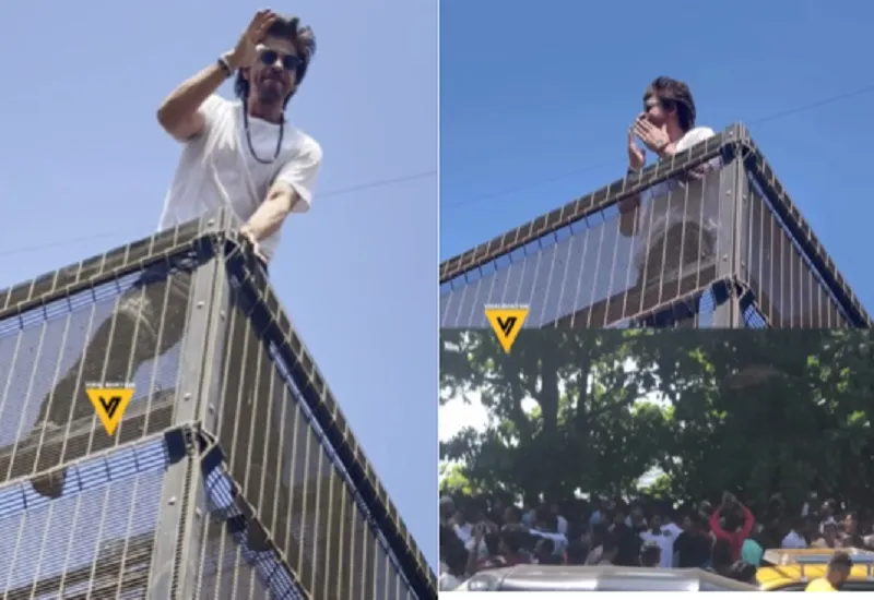 VIDEO : शाहरुख खान ने दी 'ईदी', मन्नत की बालकनी से अदा किया फैंस का शुक्रिया, बोले- Eid Mubarak