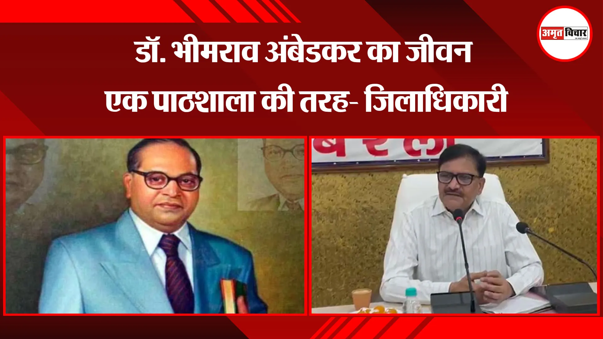 बरेली: डॉ. भीमराव अंबेडकर का जीवन एक पाठशाला की तरह- जिलाधिकारी