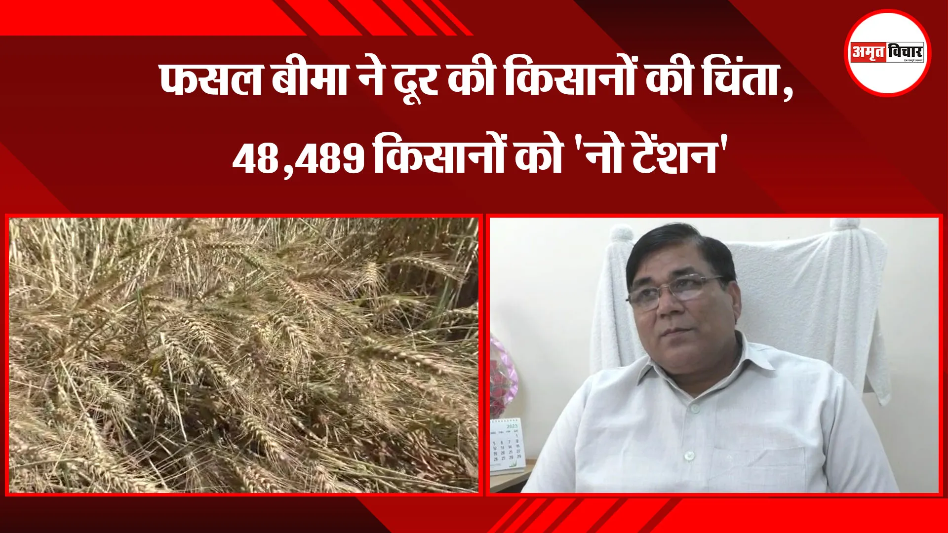मुरादाबाद: फसल बीमा ने दूर की किसानों की चिंता, 48,489 किसानों को 'नो टेंशन'