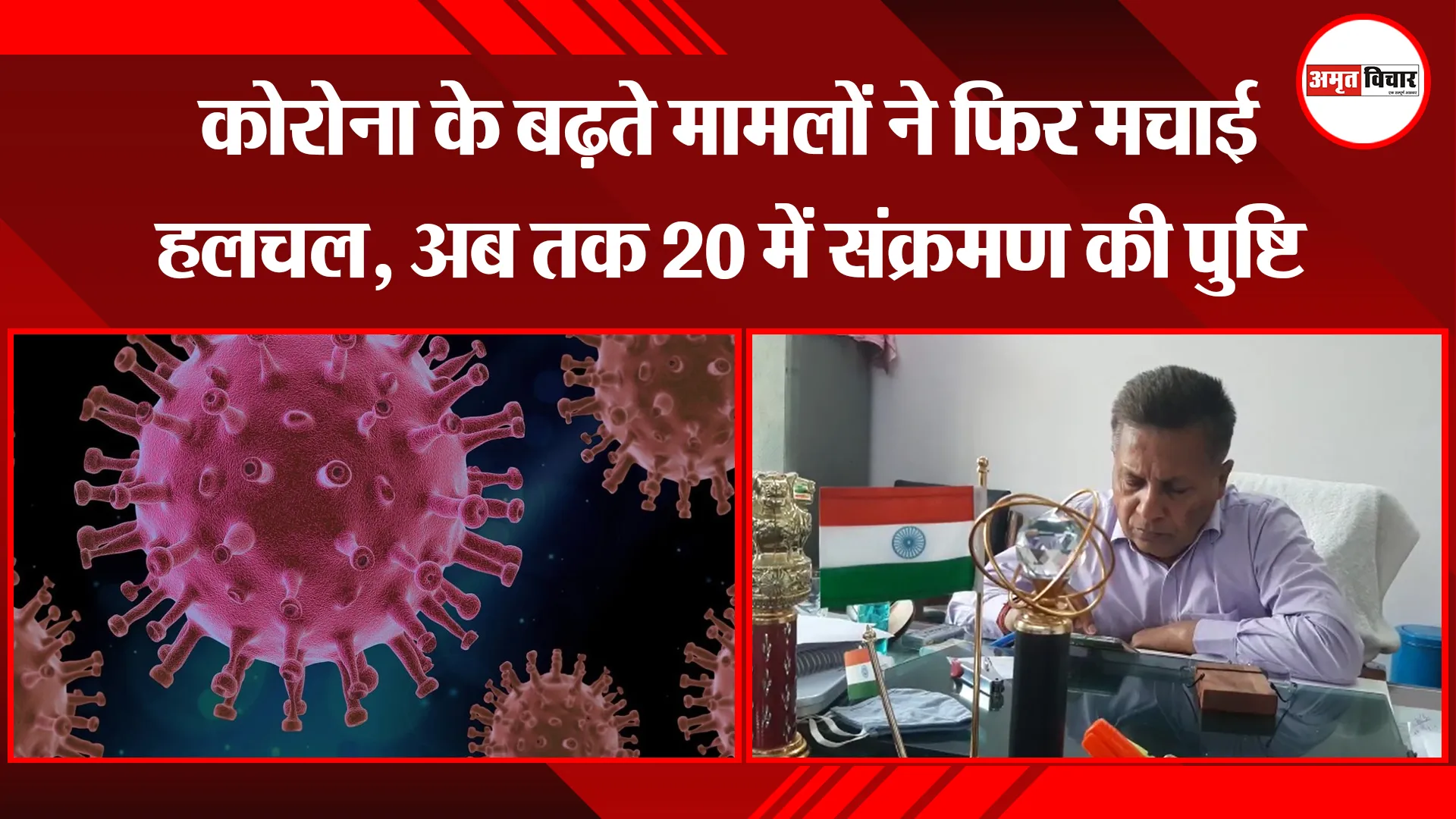 मुरादाबाद: कोरोना के बढ़ते मामलों ने फिर मचाई हलचल, अब तक 20 में संक्रमण की पुष्टि