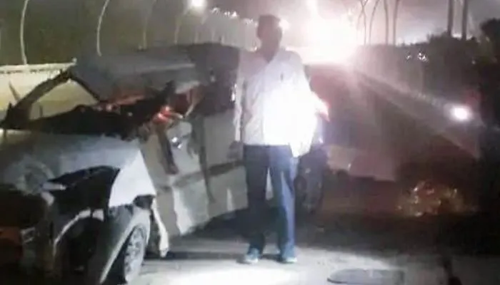 Lucknow Agra Expressway पर Unnao में सैनिक की कार पलटी, पत्नी की मौत, पिता-पुत्री घायल