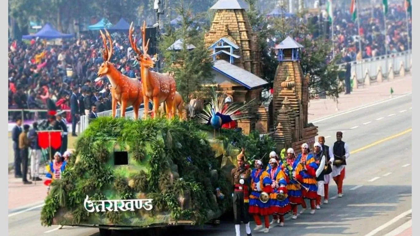 Uttarakhand News: गणतंत्र दिवस की परेड में पहला स्थान पाने वाली मानसखंड पर आधारित झांकी पहुंची रुद्रपुर