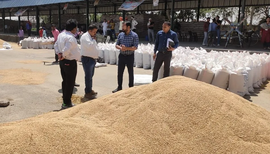 शाहजहांपुर: पुवायां मंडी में पहुंचे आरएमओ, कम खरीद पर जताई नाराजगी