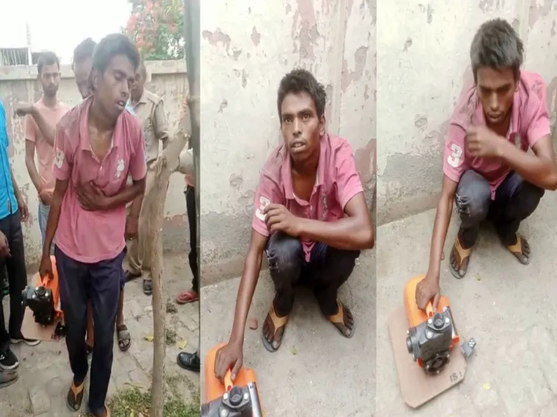 बहराइच: अस्पताल से मोटर खोल कर ले जा रहे चोर को स्वास्थ्य कर्मियों ने पकड़ा
