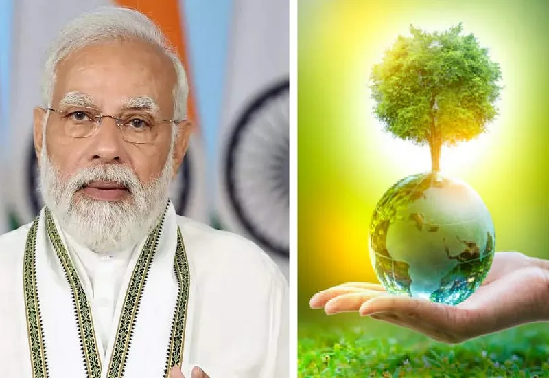 पीएम मोदी ने जलवायु परिवर्तन के खिलाफ लड़ाई में जनभागीदारी का किया आह्वान 