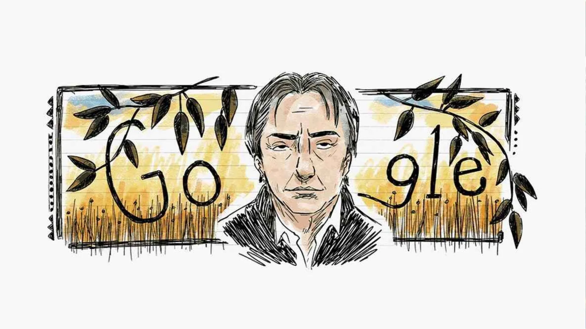 Alan Rickman: गूगल ब्रिटिश अभिनेता ऐलन रिकमैन का डूडल बनाकर दिया सम्मान 