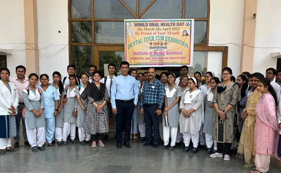 बरेली इंटरनेशनल यूनिवर्सिटी के इंस्टीट्यूट ऑफ डेंटल साइंसेज में हुई दंत प्रदर्शनी
