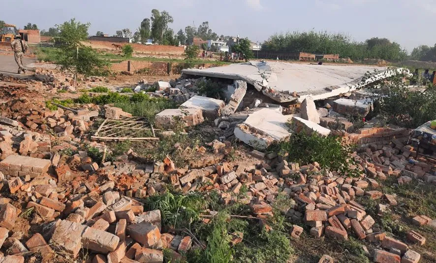 बरेली: बड़ा बाईपास पर 20 बीघा में बन रही अवैध कॉलोनी, बीडीए ने की ध्वस्त