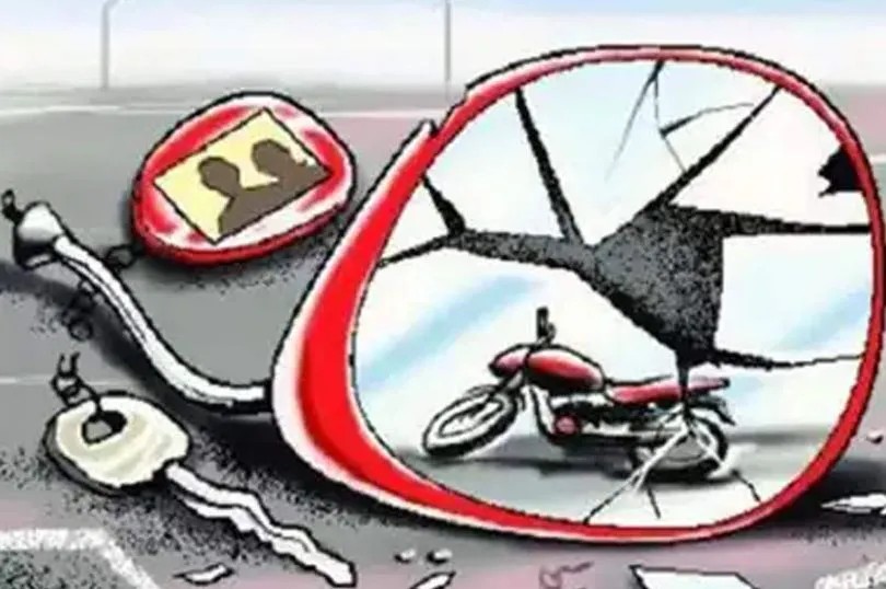 संभल: कार की टक्कर से बाइक सवार किसान की मौत, चालक फरार