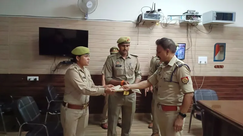 रायबरेली: पुलिस कर्मियों को पुरस्कृत कर एसपी ने थपथपाई पीठ, नहर में डूबने जा रही युवती की बचाई थी जान