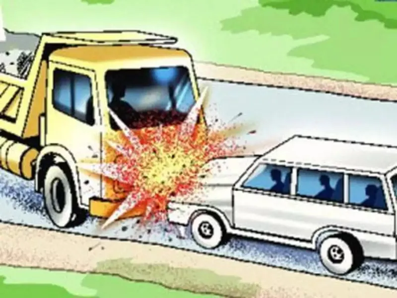 बुलंदशहर: कार और कैंटर की भिड़ंत में दंपती की मौत, तीन अन्य गंभीर