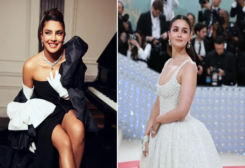 PHOTOS : पति निक जोनास के साथ Met Gala में स्टाइलिश दिखीं प्रियंका चोपड़ा, आलिया भट्ट ने पहना भारत में बना गाउन...लूटी महफिल 