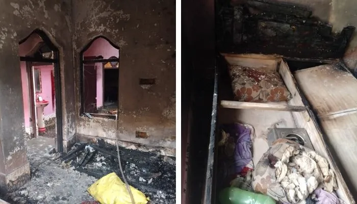 Auraiya Fire : मकान में लगी भीषण आग, गृहस्वामियों में मचा हड़कंप, पीड़ित ने गांव के लोगों पर लगाए ये आरोप