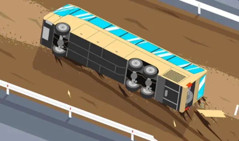 काशीपुर: सड़क क्रास कर रही महिला को बचाने के प्रयास में स्कूल बस पलटी , एक की मौत 4 गंभीर घायल