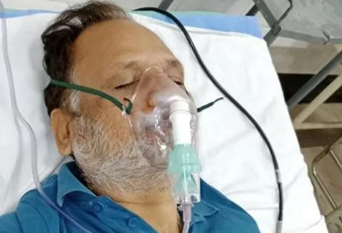 दिल्ली : सत्येंद्र जैन आईसीयू में भर्ती, चक्कर आने से गिर पड़े शौचालय में 