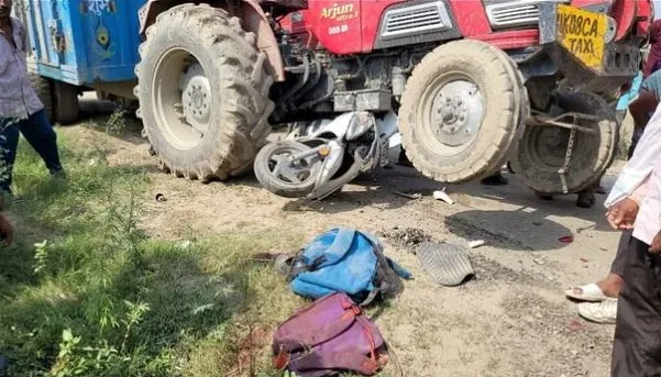 Roorkee News : लक्सर में खनन से भरी ट्रैक्टर-ट्रॉली ने स्कूटी को रौंदा, स्कूल संचालक सहित एक बच्चे की मौत, एक बच्ची घायल, एम्स रेफर