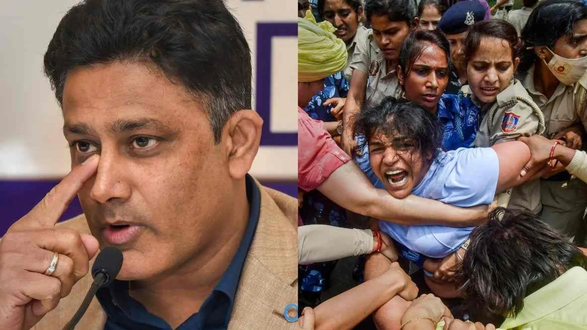 पहलवानों के समर्थन में आए पूर्व क्रिकेटर अनिल कुंबले, कही ये बड़ी बात