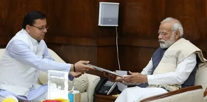 देहरादून: सीएम धामी ने की प्रधानमंत्री मोदी से मुलाकात
