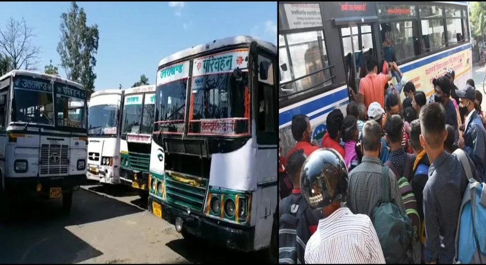 हल्द्वानी: दिल्ली जाने वाले यात्रियों की स्टेशन में उमड़ी भीड़