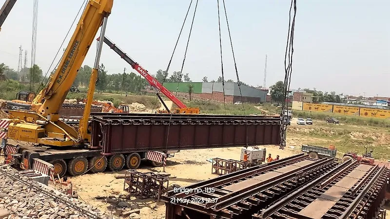 मुरादाबाद : कटघर-दलपतपुर के बीच पुल पर बैलास्टेड ट्रैक तैयार, ट्रेनों को मिलेगी रफ्तार