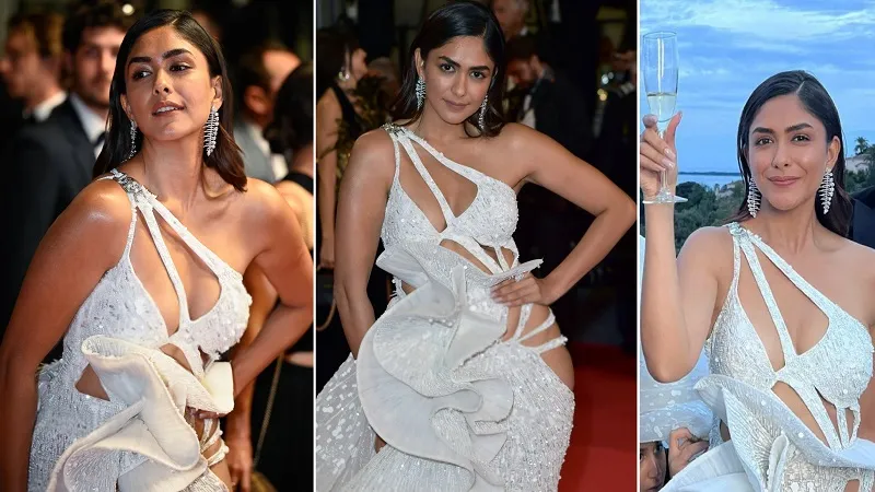 Cannes 2023: व्हाइट कटआउट गाउन में Mrunal Thakur ने रेड कार्पेट पर लूटी लाइमलाइट, तस्वीरों ने इंटरनेट पर मचाया धमाल