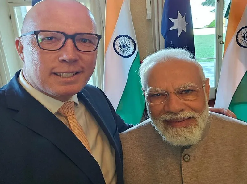 ऑस्ट्रेलिया के विपक्ष के नेता Peter Dutton ने की PM Modi दी से मुलाकात,  विभिन्न पहलुओं पर किया विचार-विमर्श