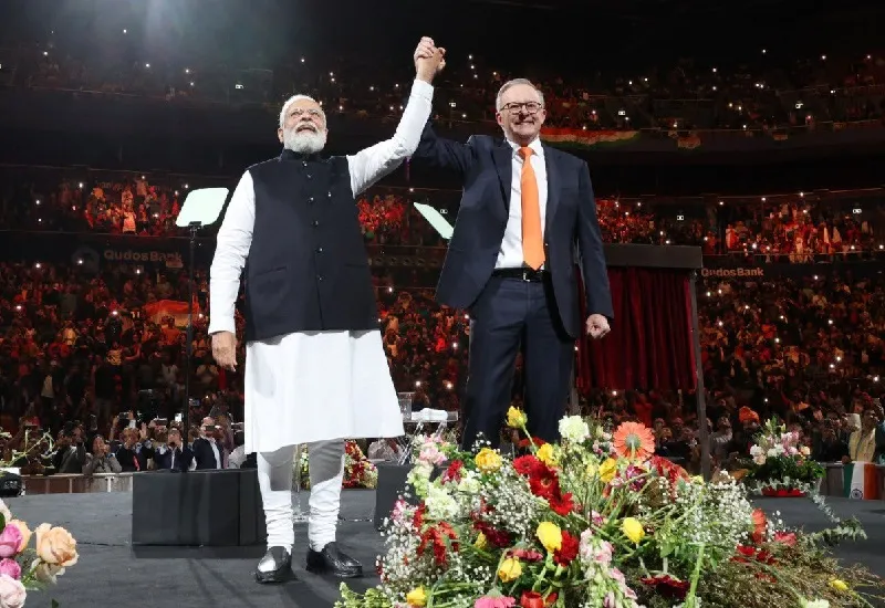 PM Modi Australia Visit : पीएम मोदी ने एंथनी अल्बनीज को दिया वर्ल्ड कप का न्योता, बोले- भारत-ऑस्ट्रेलिया के संबंध अब 'टी-20 मोड' में