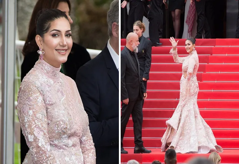 Cannes 2023: बेबी पिंक फ्रॉक, सिर पर पल्लू...रेड कार्पेट पर हरियाणा की 'शान' सपना चौधरी ने बिखेरा जलवा, क्या आपने तस्वीरें देखीं?