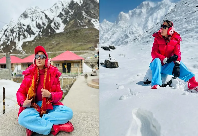 Sara Ali Khan Photos : बर्फबारी के बीच बाबा केदारनाथ के दर्शन करने पहुंचीं सारा, बोलीं- खुशनसीब हूं, आपके दरबार आई