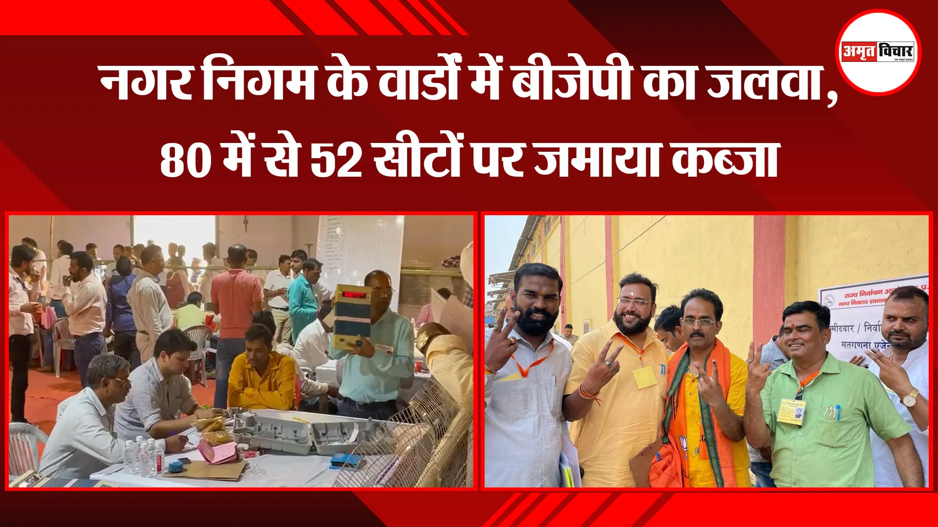 बरेली: नगर निगम के वार्डों में बीजेपी का जलवा, 80 में से 52 सीटों पर जमाया कब्जा
