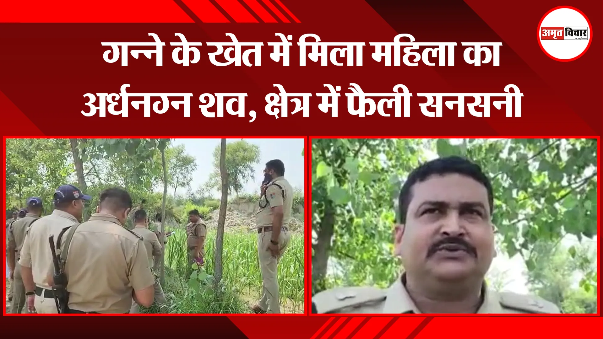 बाजपुर: गन्ने के खेत में मिला महिला का अर्धनग्न शव, क्षेत्र में फैली सनसनी