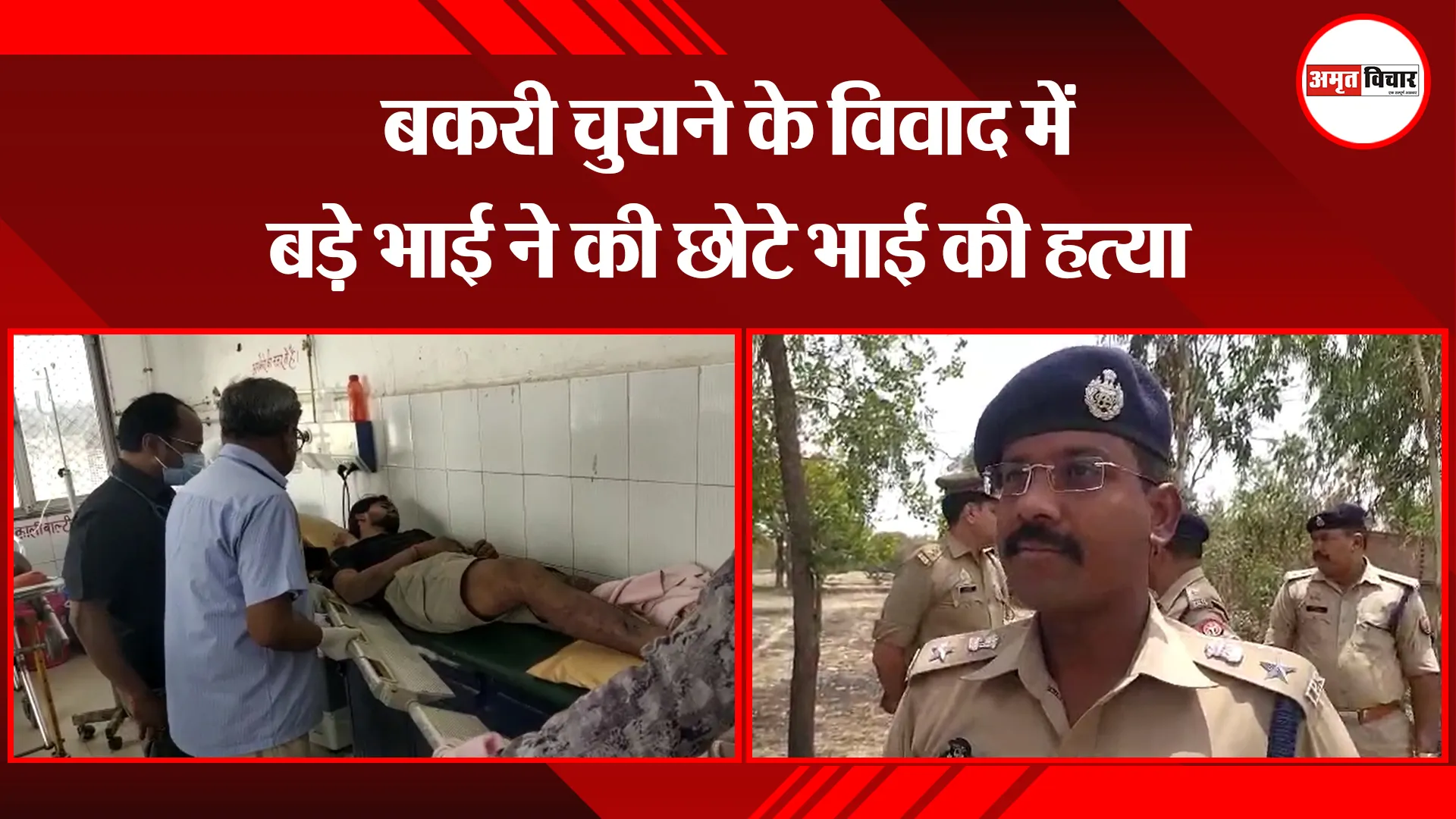 अमेठी: बकरी चुराने के विवाद में बड़े भाई ने की छोटे भाई की हत्या