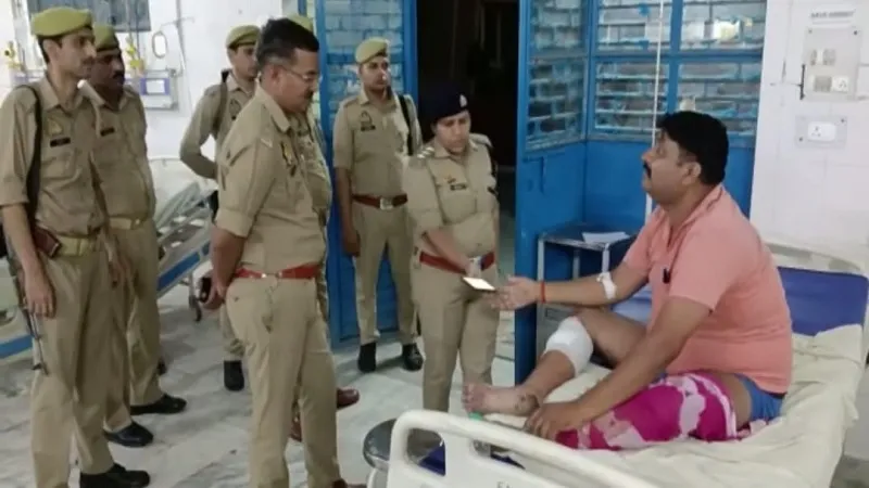 मुरादाबाद : जमीनी विवाद में हेड कांस्टेबल के बेटे व भाई के बीच फायरिंग, दोनों घायल