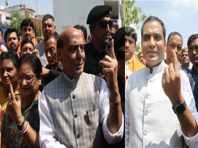 Nikay Chunav 2023: रक्षामंत्री राजनाथ सिंह ने लखनऊ में किया मतदान, सभी लोगों से की वोट देने की अपील