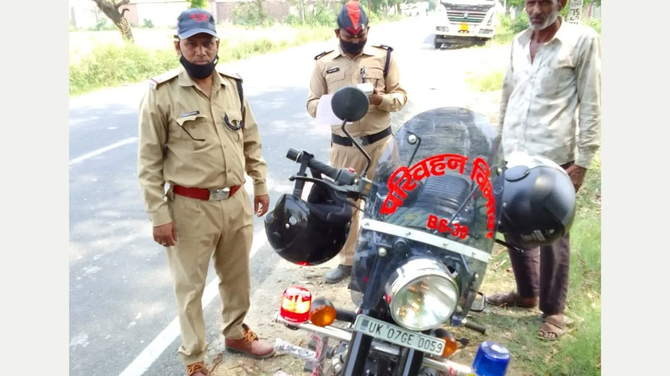 हल्द्वानीः बाइक स्क्वायड टीम ने किए दो हजार से अधिक चालान, 15 अप्रैल से अभी तक वसूले 12.66 लाख रुपये