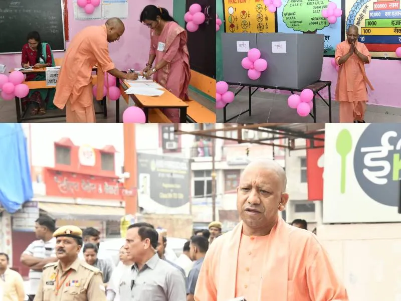 Nikay Chunav 2023: मुख्यमंत्री योगी ने गोरखपुर में किया मतदान, कहा- ‘पहले मतदान फिर जलपान’