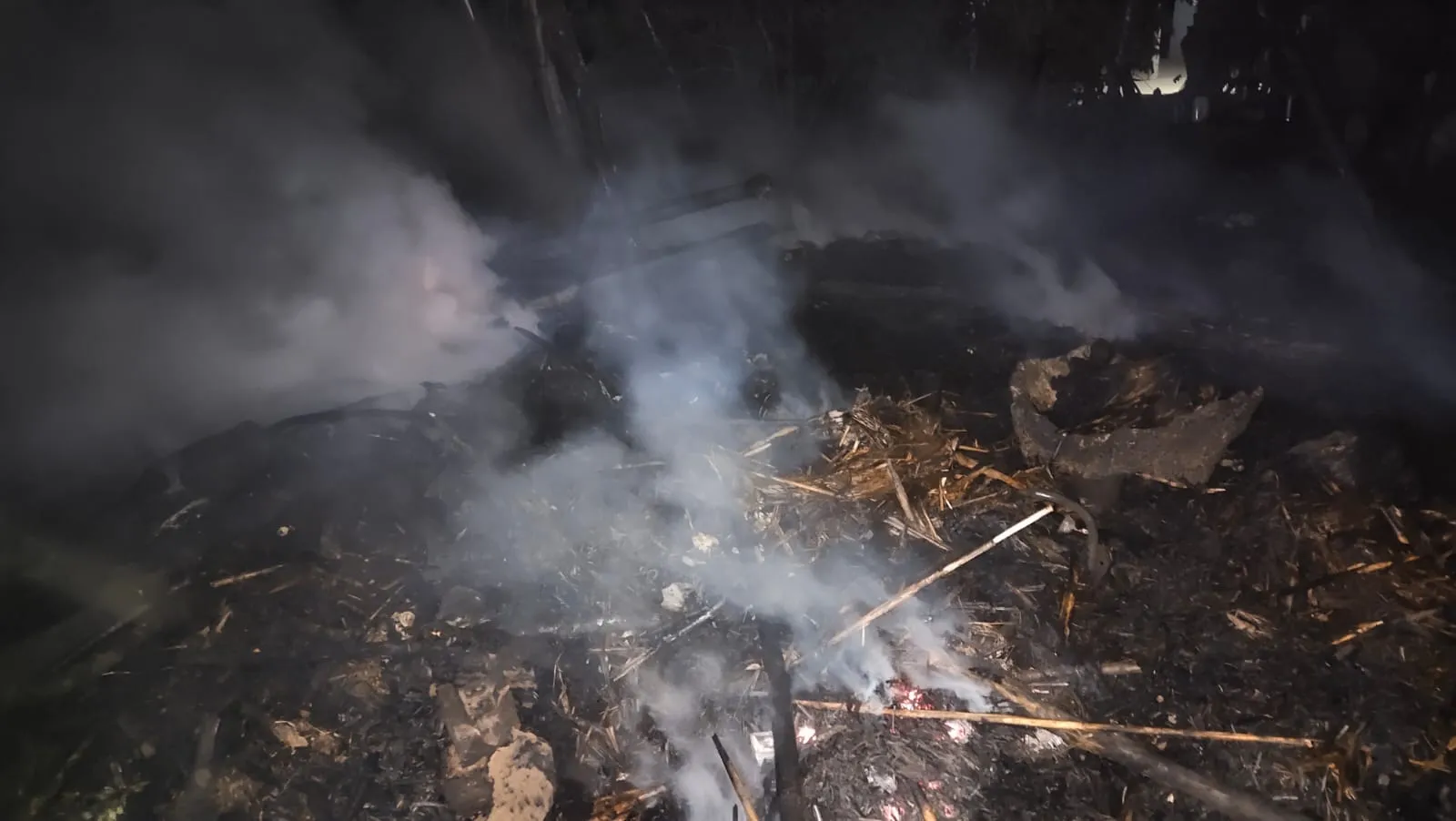 पीलीभीत: चिंगारी ने लगा दी छप्पर में आग, दमकल न आने पर तालाब के पानी से बुझाई