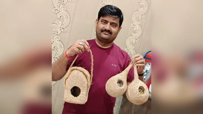 शाहजहांपुर: मॉडल ग्राम पंचायत में लगने लगे चिड़ियों के घर, भटपुरा रसूलपुर के प्रधान ने मंगवाए घोंसले