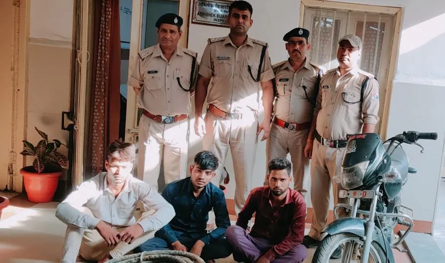 बरेली: रेलवे साइडिंग पर की मजदूरी फिर चुराईं केबिलें, RPF ने तीन लोगों को किया गिरफ्तार