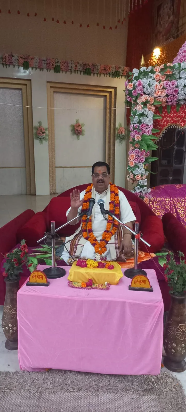 बरेली: कथा में हनुमान लीला का श्रद्धालुओं ने किया श्रवण