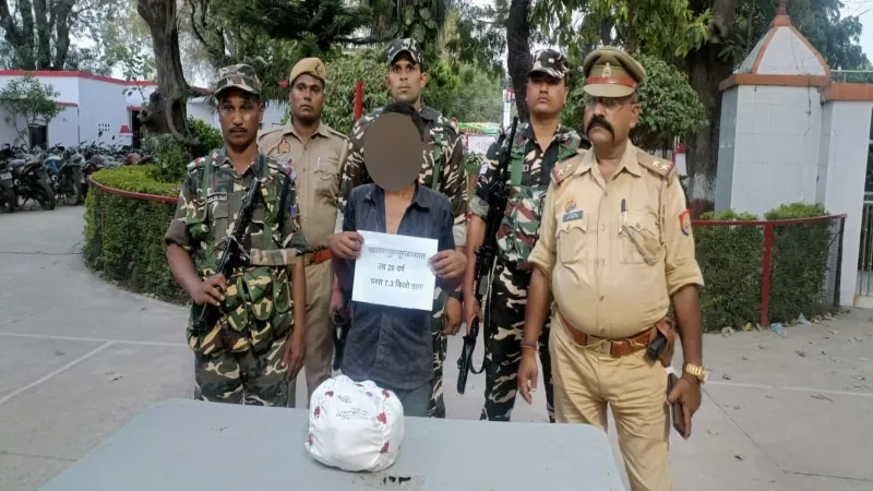बहराइच : तीन करोड़ रूपये की सवा सात किलो चरस के साथ तस्कर गिरफ्तार 