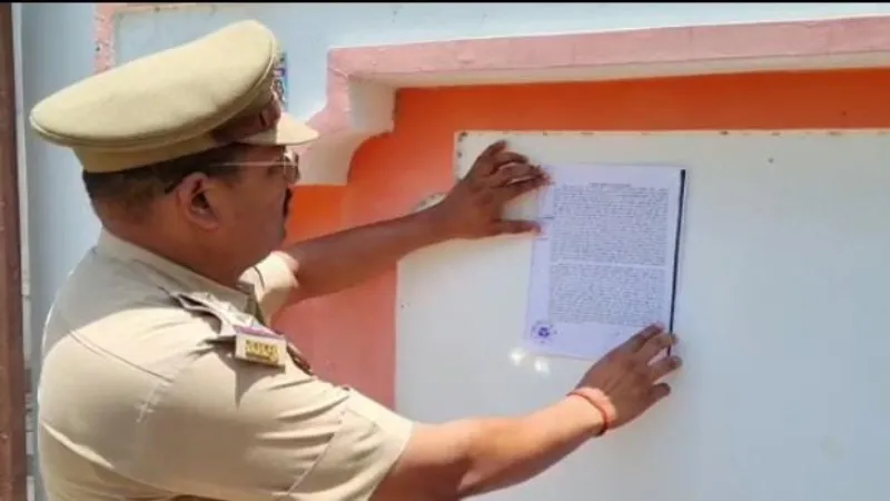 भदोही पुलिस ने विजय मिश्रा की संपत्ति पर चस्पा किया नोटिस, करोड़ों रुपये आंकी जा रही कीमत 