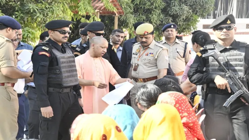 CM योगी ने गोरखपुर में सुनी जनता की समस्याएं , दिए निस्तारण के निर्देश 
