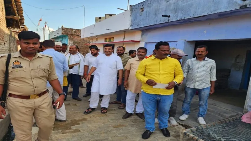 बहराइच : भाजपा नेता ने घर-घर संपर्क कर पार्टी की नीतियों से कराया अवगत