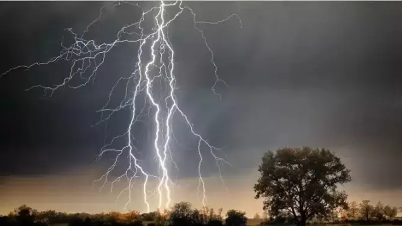 अयोध्या : आकाशीय बिजली की चपेट में आने से बुजुर्ग की मौत, गाय भी चपेट में से मरी