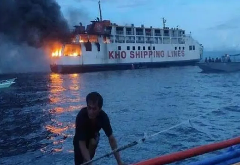 Philippines Ship Fire : फिलीपींस में नौका में लगी आग, सभी 120 लोगों को सुरक्षित बचाया गया 